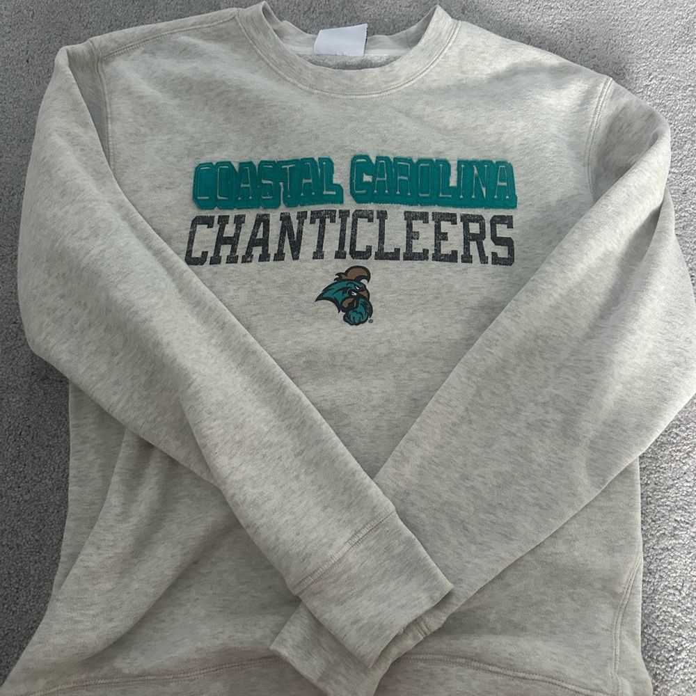 Champion Gray Coastal Carolina Crewneck Sweater
